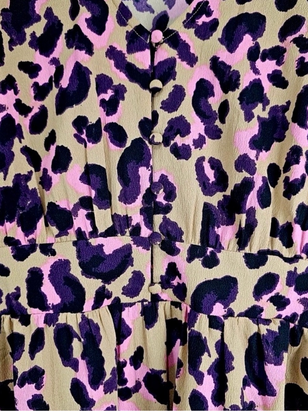 Anthropologie PIECES Erinn Artisan Leopard Midi Dress Size M - Picture 4 of 10